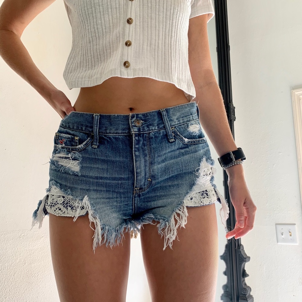 Hollister jean shorts